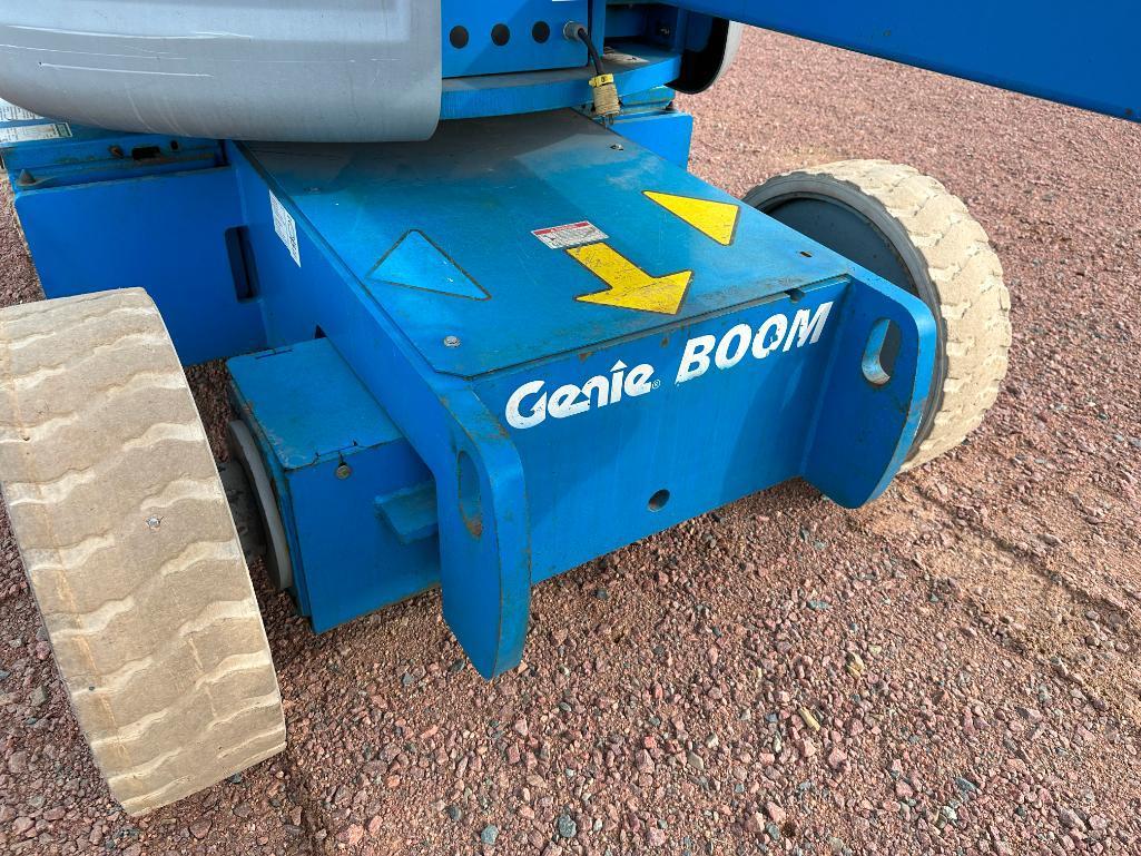 2007 Genie Z-40/23N boom lift, electric powered, 40' lift, jib, swivel basket, operational, 828 hrs