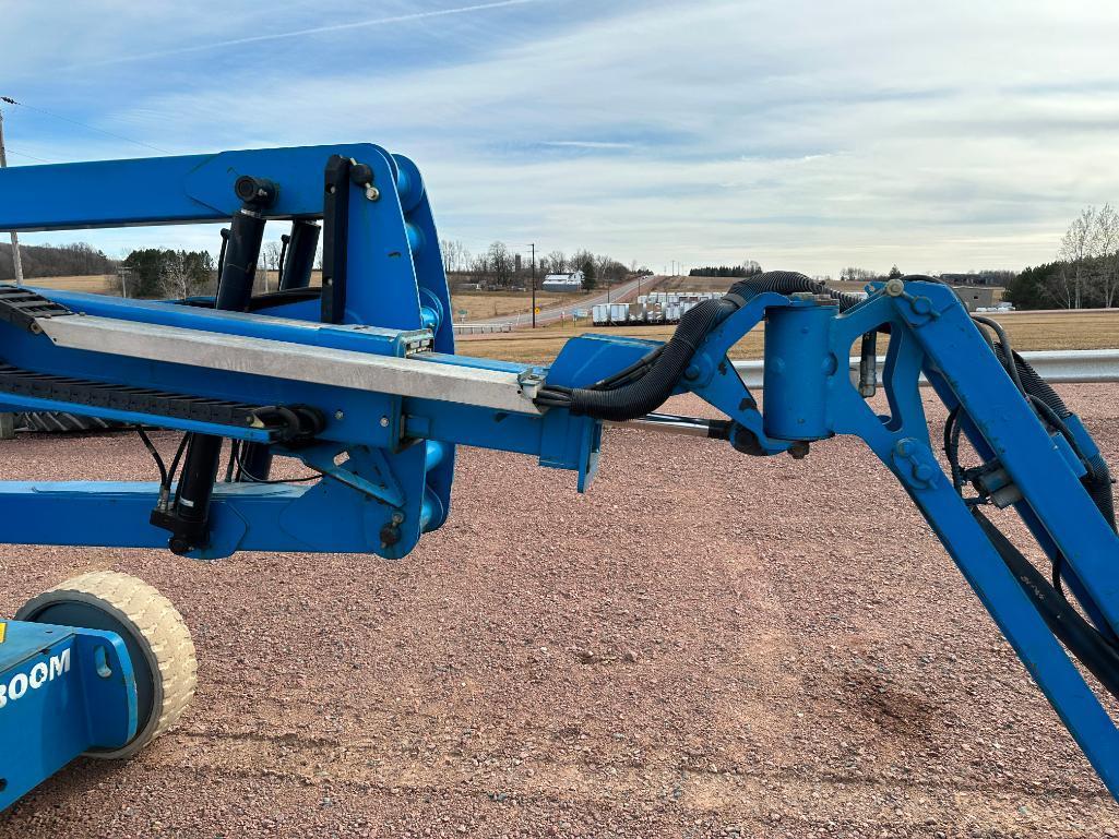 2007 Genie Z-40/23N boom lift, electric powered, 40' lift, jib, swivel basket, operational, 828 hrs