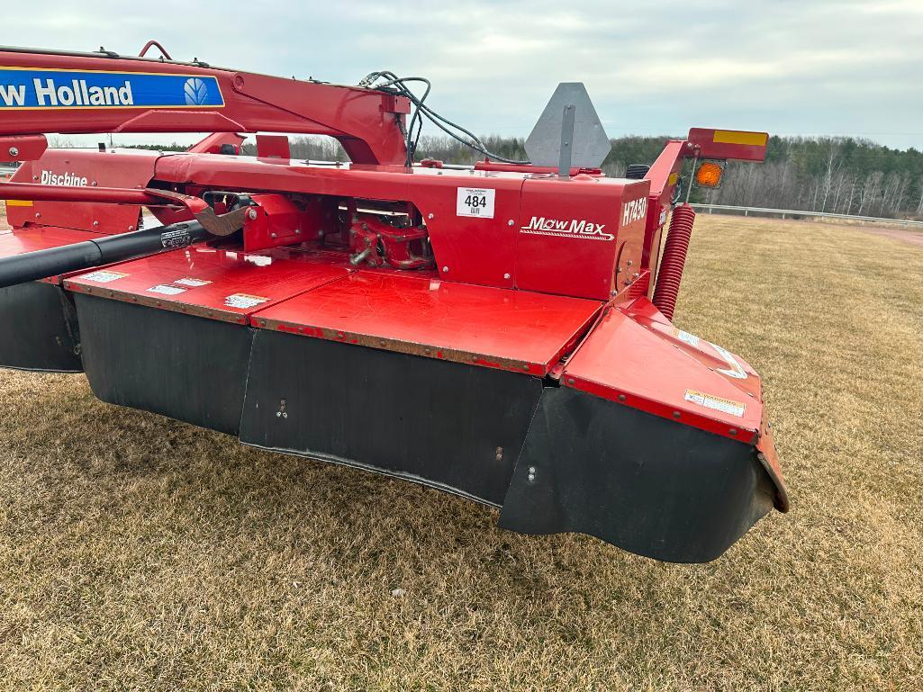 2014 New Holland H7450 13' discbine, hydra swing, rubber rolls SN: YDN098575.