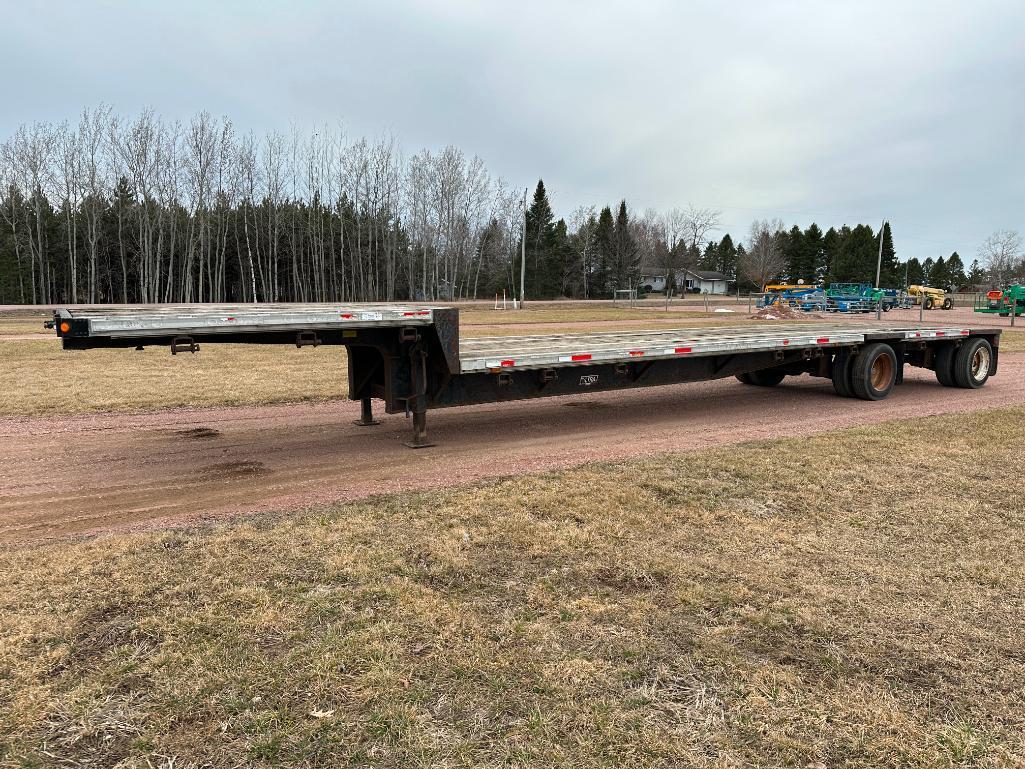 (TITLE) 1995 Fontaine Ultra 48'x102" tandem axle aluminum combo step deck trailer, spread axle,