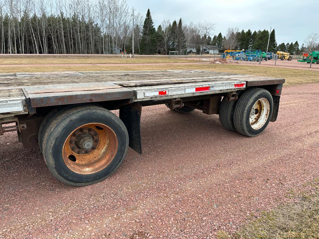 (TITLE) 1995 Fontaine Ultra 48'x102" tandem axle aluminum combo step deck trailer, spread axle,