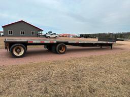 (TITLE) 1995 Fontaine Ultra 48'x102" tandem axle aluminum combo step deck trailer, spread axle,