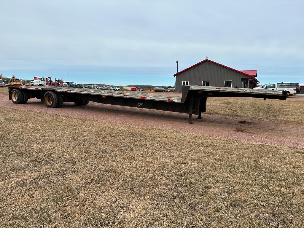 (TITLE) 1995 Fontaine Ultra 48'x102" tandem axle aluminum combo step deck trailer, spread axle,