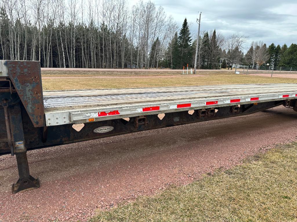 (TITLE) 1995 Fontaine Ultra 48'x102" tandem axle aluminum combo step deck trailer, spread axle,