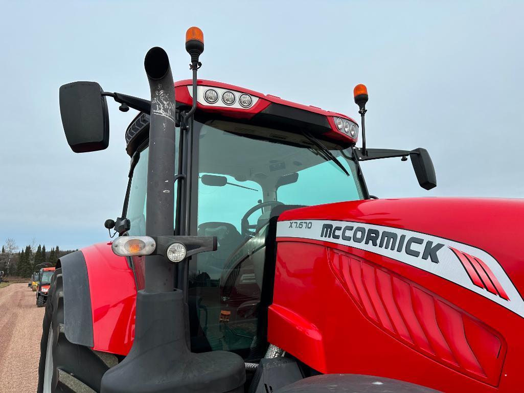 2014 McCormick S7.670 tractor, CHA, MFD, 650/65R42 rear tires, powershift trans w/LHR, 4-hyds,