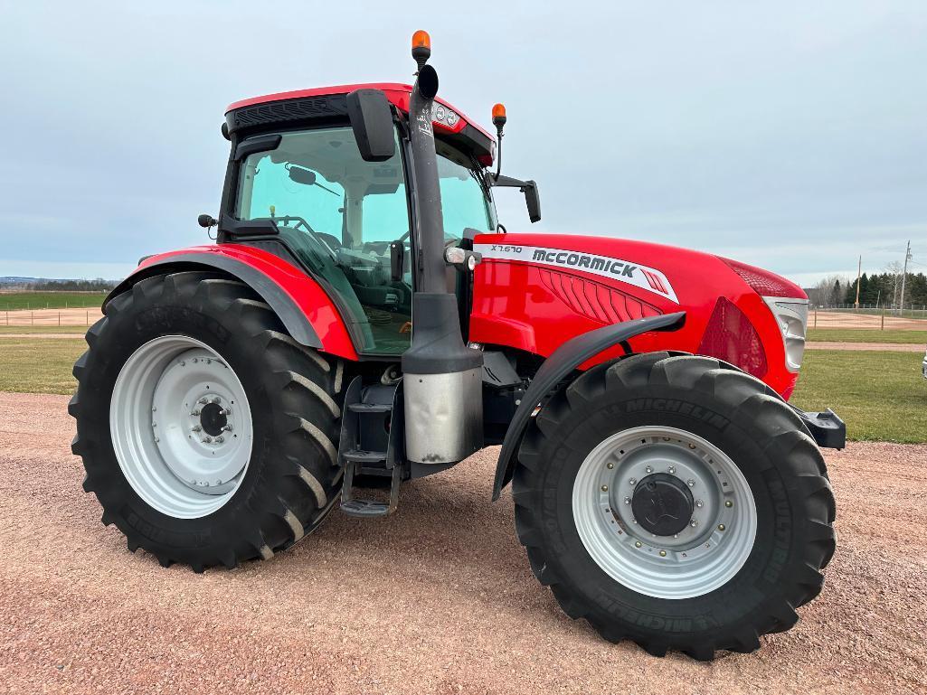 2014 McCormick S7.670 tractor, CHA, MFD, 650/65R42 rear tires, powershift trans w/LHR, 4-hyds,