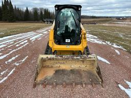 2019 Cat 249D track skid steer, cab w/AC, 12" tracks, aux hyds, hyd quick coupler, bucket, pilot