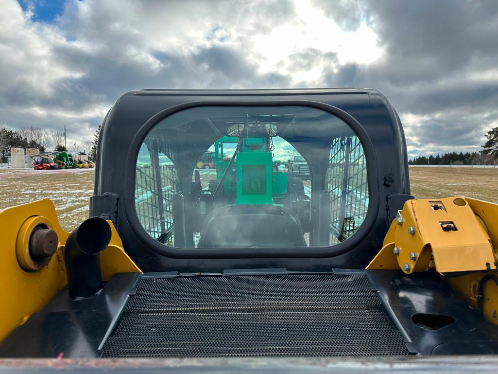 2019 Cat 249D track skid steer, cab w/AC, 12" tracks, aux hyds, hyd quick coupler, bucket, pilot