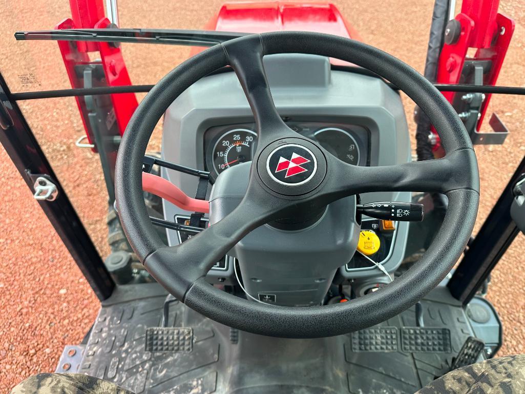 NEW 2021 Massey 1840M compact tractor, cab w/ heat & AC, 4x4, Massey FL2611 loader, shuttle trans,