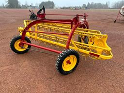 2014 New Holland 256 hay rake, front dolly wheels, low use, SN: YEN130048.