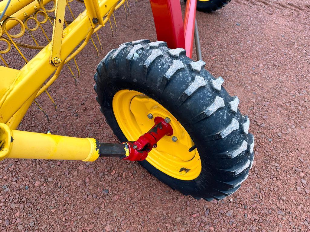 2014 New Holland 256 hay rake, front dolly wheels, low use, SN: YEN130048.