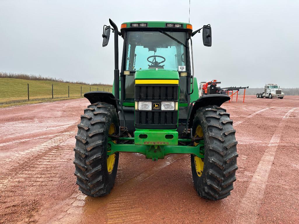 1998 John Deere 7410 tractor, CHA, MFD, 18.4x38 rear tires, 16-spd Powerquad trans, 3-hyds, 540/1000