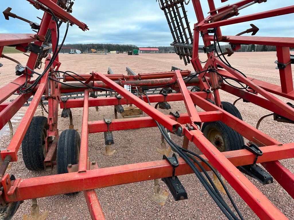 Case IH 4800 24' field cultivator w/ 5-bar spike harrow, tandem wheels, SN: JAG0060527.