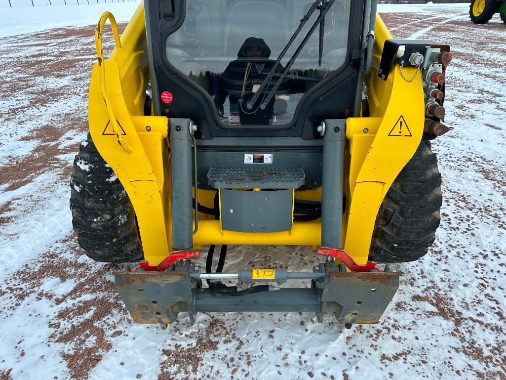 2015 Wacker Neuson SW28 skid steer, cab w/AC, high flow aux hyds, 2-spd, hyd quick coupler, Perkins