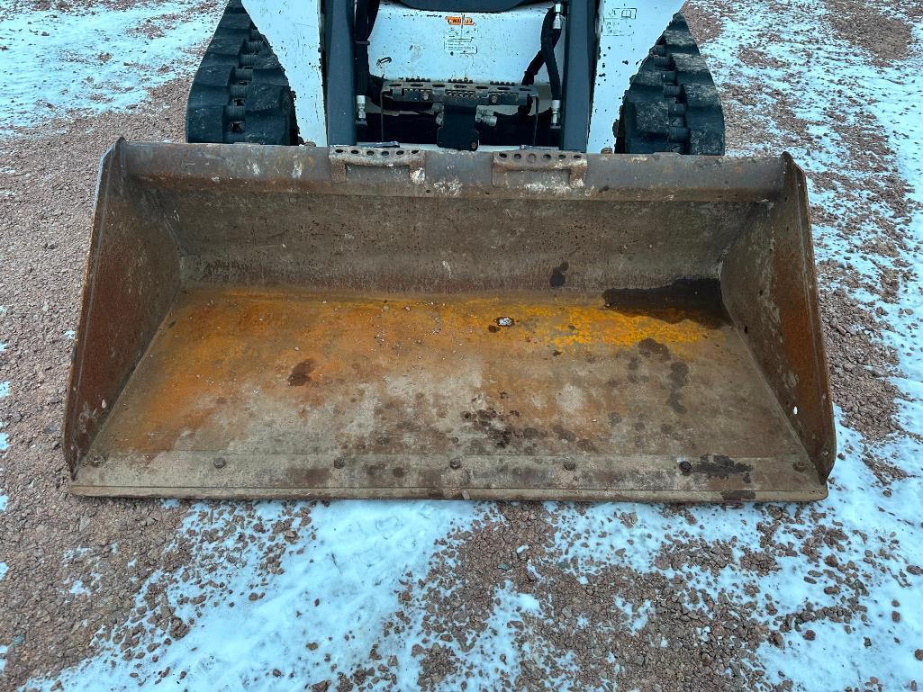 2018 Bobcat T550 track skid steer, cab w/AC, aux hyds, 12 1/2" rubber tracks, Selectable Joystick