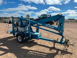 2006 Genie TZ-34/20 electric powered towable boom lift, 34' lift, outriggers, ball hitch,