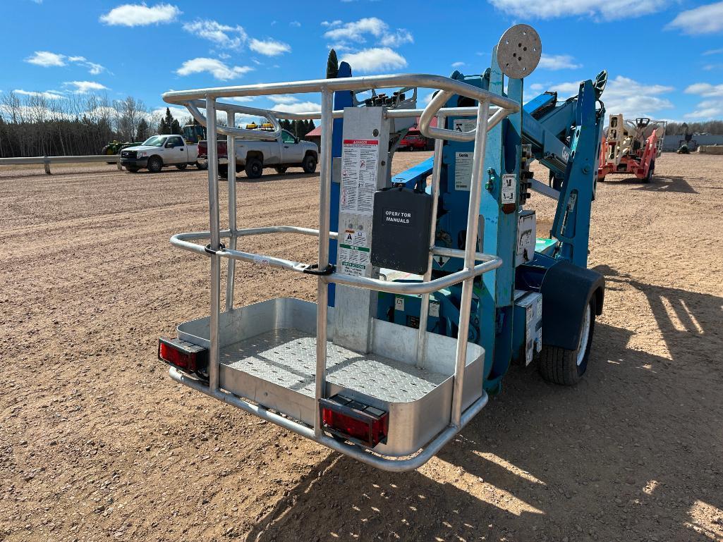 2006 Genie TZ-34/20 electric powered towable boom lift, 34' lift, outriggers, ball hitch,