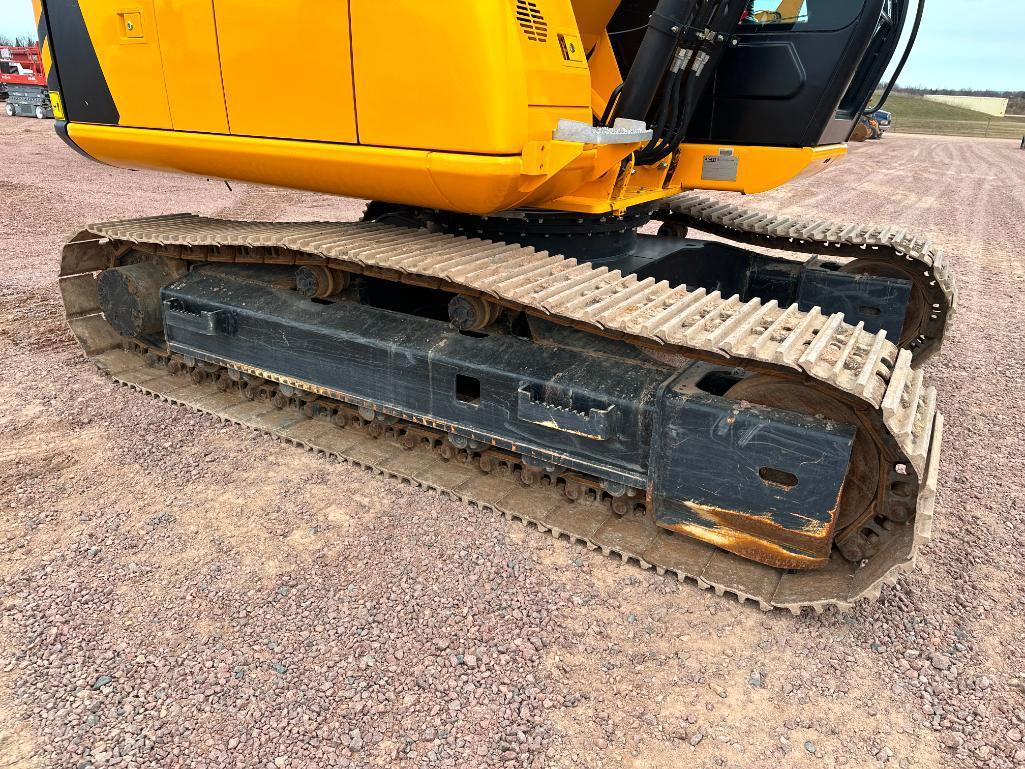 2017 JCB JS131LC excavator, cab w/AC, 20" track pads, 8'2" stick, pattern changer, 40" bucket, air