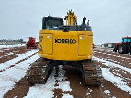 2017 Kobelco SK140SRLC-5 excavator, cab w/AC, 24" track pads, 9'3" stick, 3rd valve, 36" bucket,