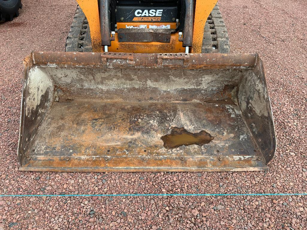 2016 Case TR270 track skid steer, cab w/AC, 12 1/2" rubber tracks, aux hyds, bucket, pilot controls,