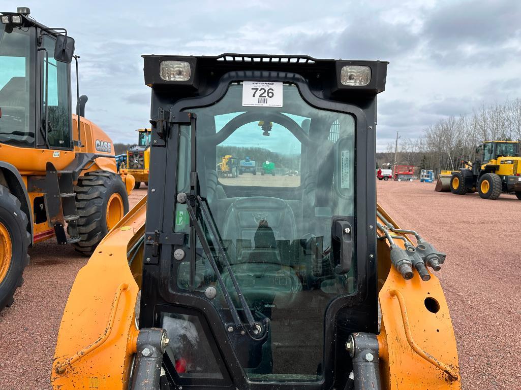 2016 Case TR270 track skid steer, cab w/AC, 12 1/2" rubber tracks, aux hyds, bucket, pilot controls,