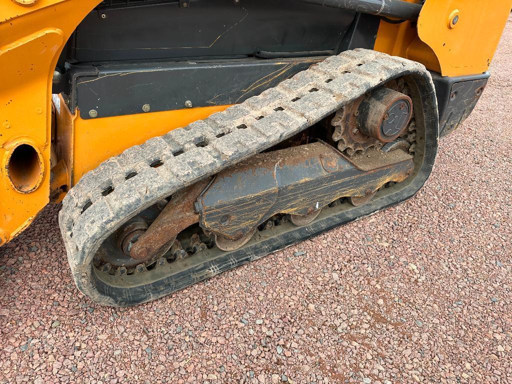 2016 Case TR270 track skid steer, cab w/AC, 12 1/2" rubber tracks, aux hyds, bucket, pilot controls,