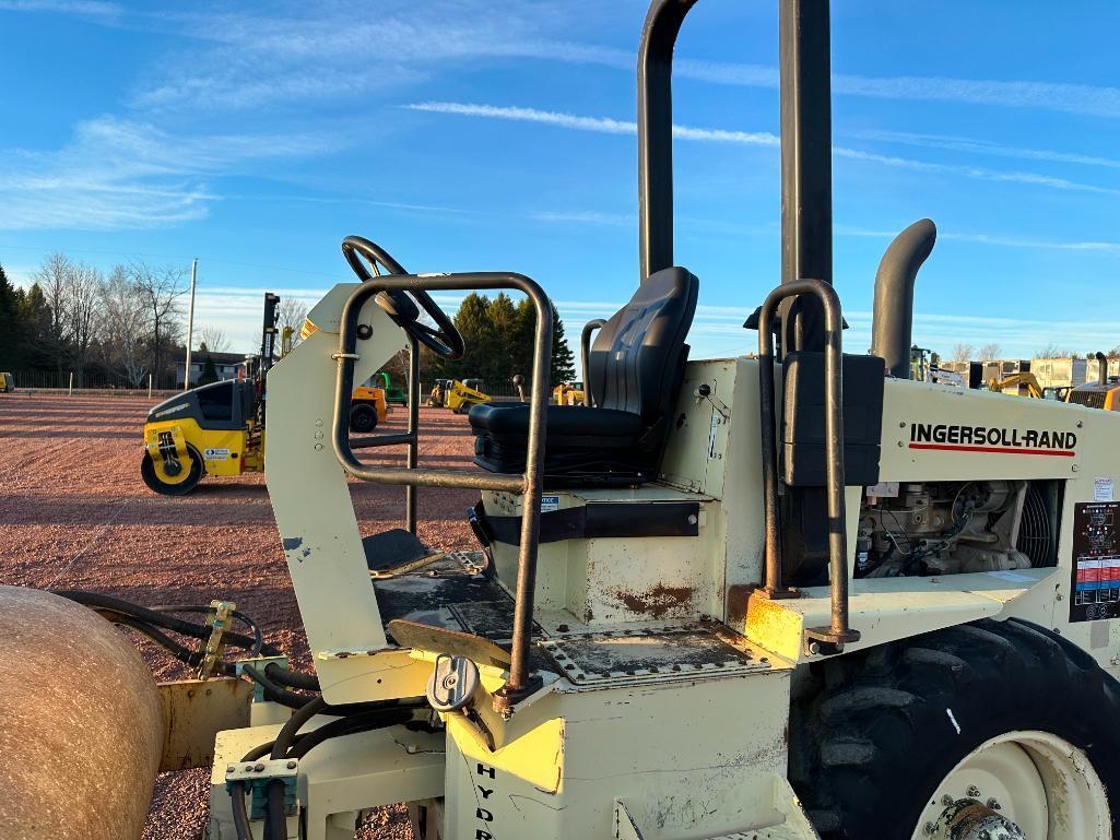 2001 Ingersoll Rand SD-40D smooth drum compactor, OROPS, 54" drum, John Deere diesel engine, 12.4x24