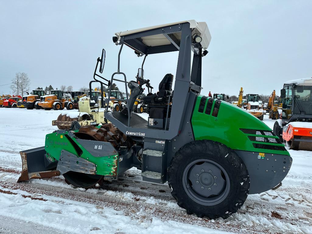 2019 Hamm H5I padfoot compactor, OROPS, 54" drum, front blade, 12.4x24 tires, Kubota diesel engine,