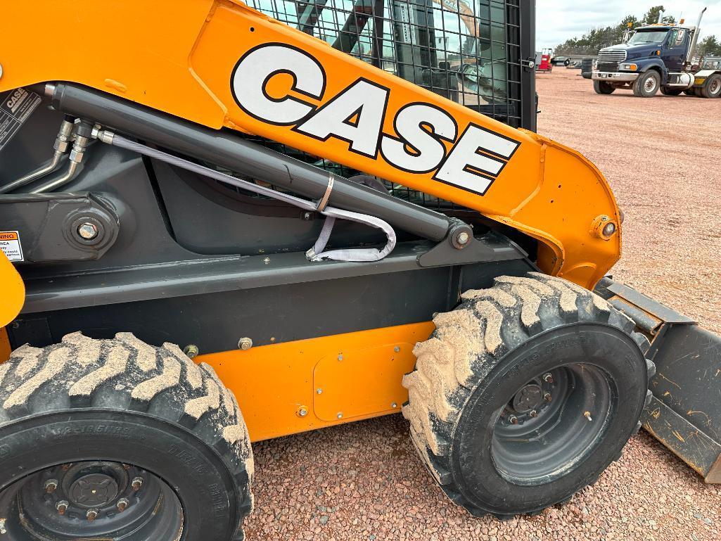 2019 Case SV340 skid steer, cab w/AC, high flow aux hyds, hyd quick coupler, 2-spd, pilot controls,