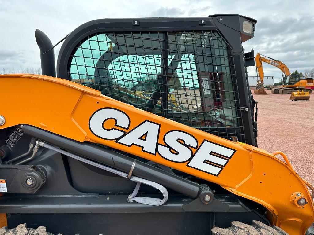 2019 Case SV340 skid steer, cab w/AC, high flow aux hyds, hyd quick coupler, 2-spd, pilot controls,