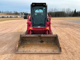 2017 Takeuchi TL10V2 track skid steer, cab w/AC, 15" rubber tracks, aux hyds, 2-spd, hyd quick