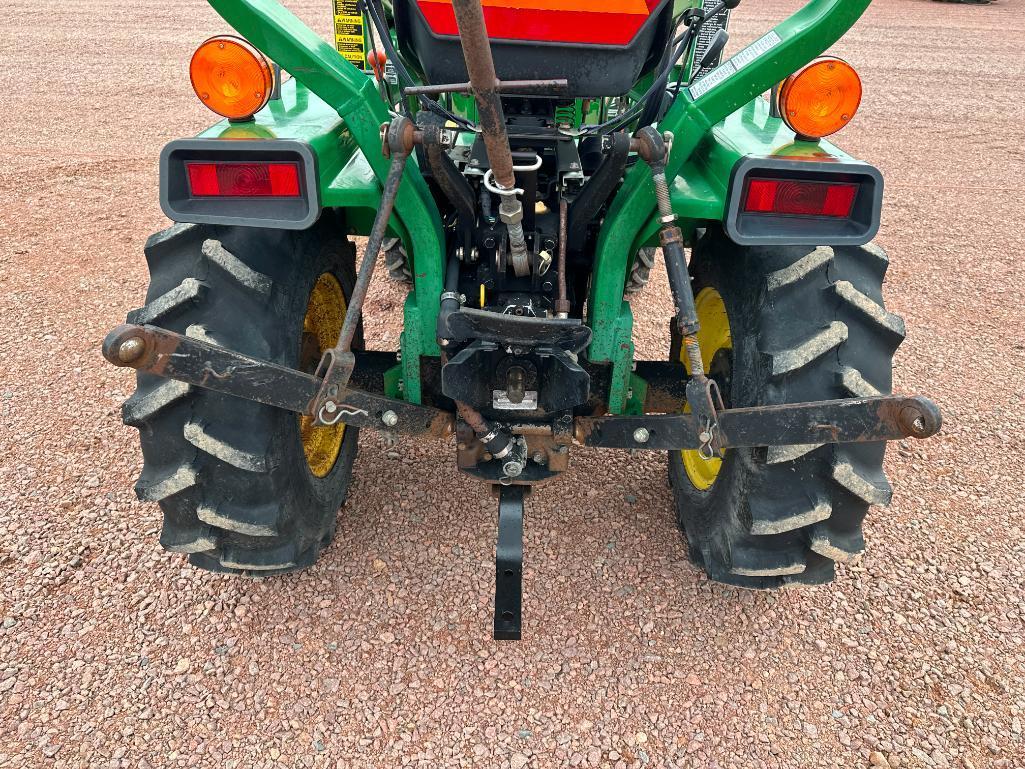 1993 John Deere 755 compact tractor, open station, 4x4, John Deere 70 loader, hydro trans, bar