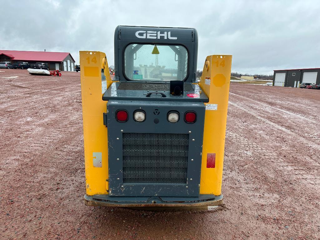 2018 Gehl R135 skid steer, OROPS, aux hyds, 10x16.5 tires, hand & foot controls, Yanmar diesel