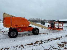 2004 JLG 400S boom lift, Deutz diesel engine, 40' lift, 12x16.5 tires, swivel basket, runs &