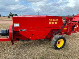 New Holland 565 square baler, New Holland #72 belt thrower w/ hyd swing, SN: 20809.