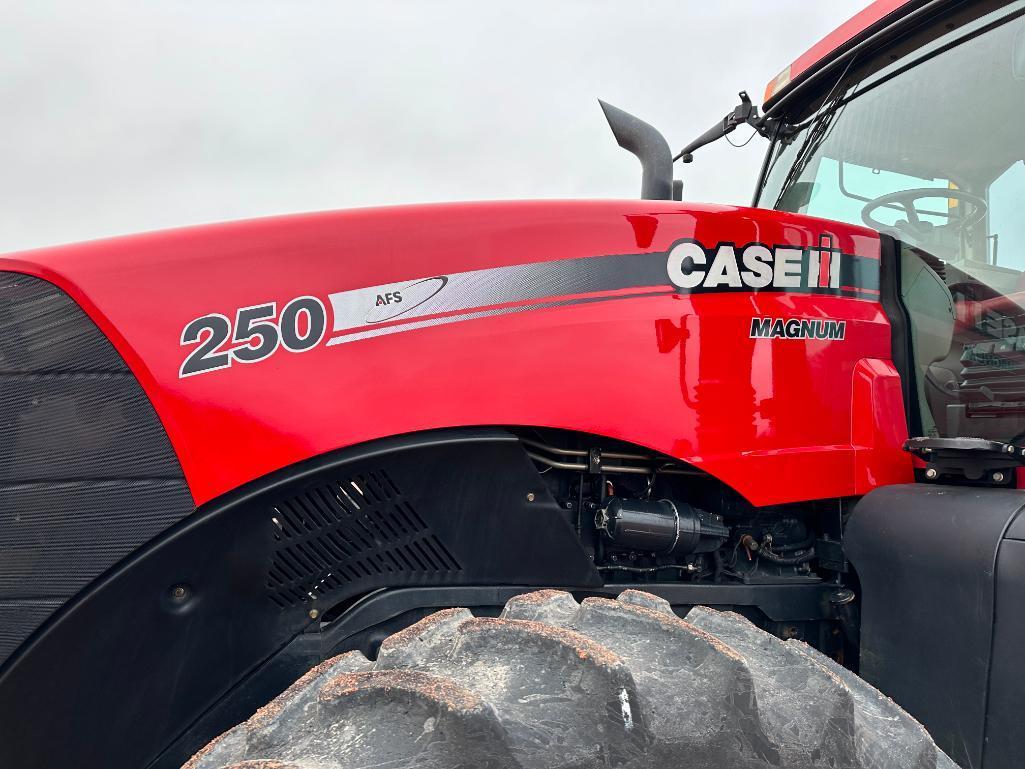 2014 Case IH Magnum 250 tractor, CHA, MFD, 480/80R50 axle duals, 19- speed 50K powershift trans,