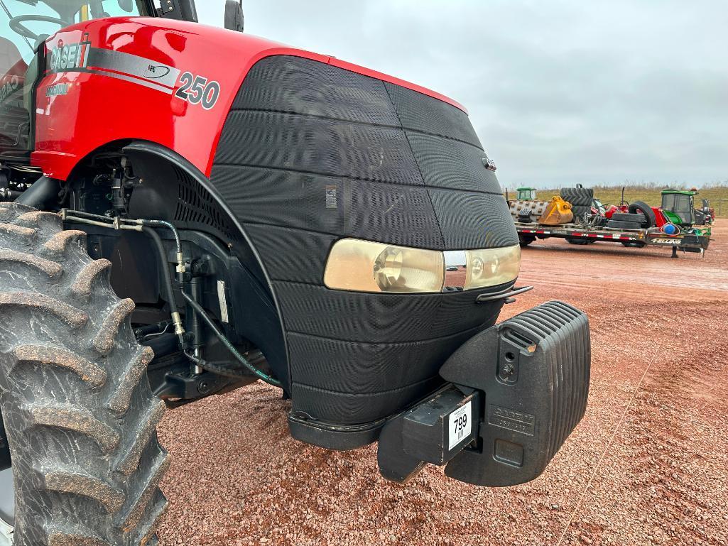 2014 Case IH Magnum 250 tractor, CHA, MFD, 480/80R50 axle duals, 19- speed 50K powershift trans,