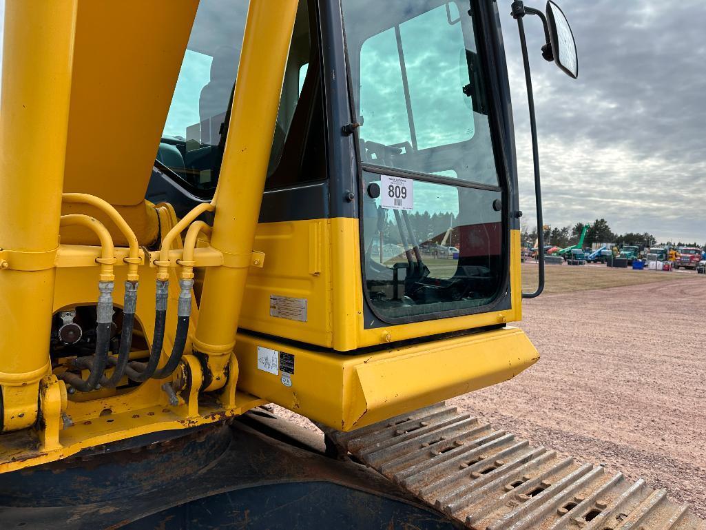 2013 Komatsu PC160LC-8 excavator, cab w/AC, 27 1/2" track pads, 8'5" stick, Komatsu diesel engine,