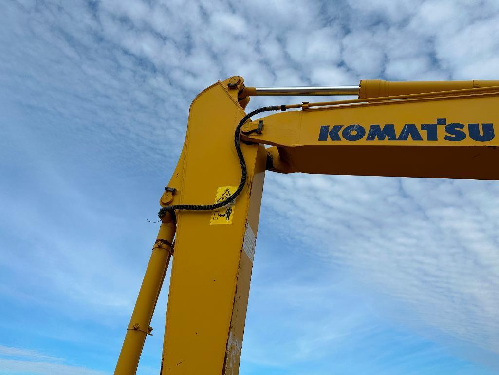 2013 Komatsu PC160LC-8 excavator, cab w/AC, 27 1/2" track pads, 8'5" stick, Komatsu diesel engine,