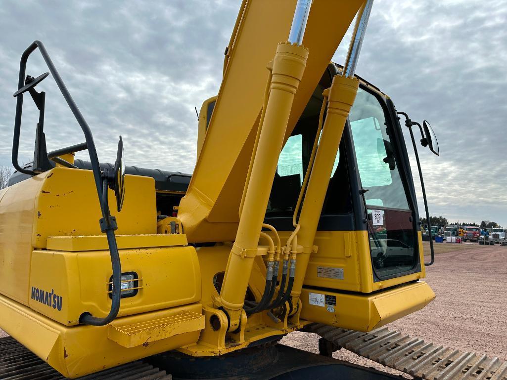 2013 Komatsu PC160LC-8 excavator, cab w/AC, 27 1/2" track pads, 8'5" stick, Komatsu diesel engine,