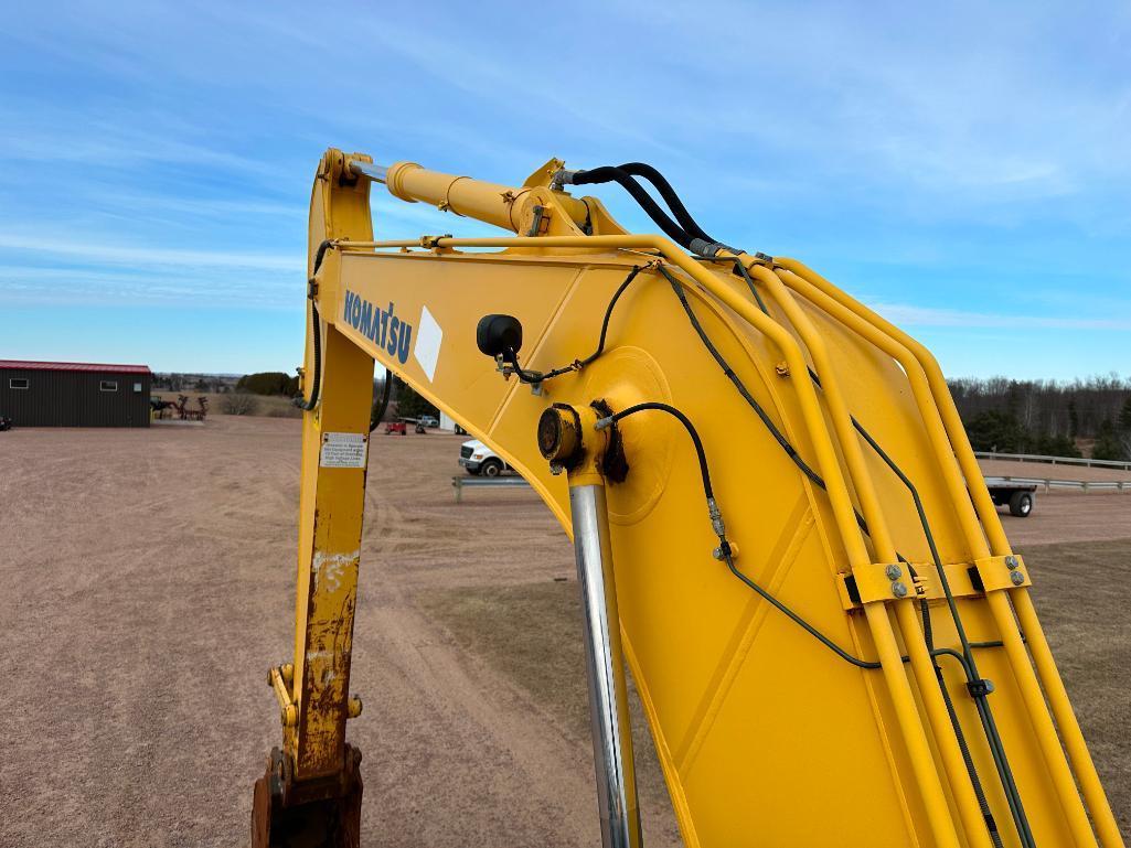 2013 Komatsu PC160LC-8 excavator, cab w/AC, 27 1/2" track pads, 8'5" stick, Komatsu diesel engine,