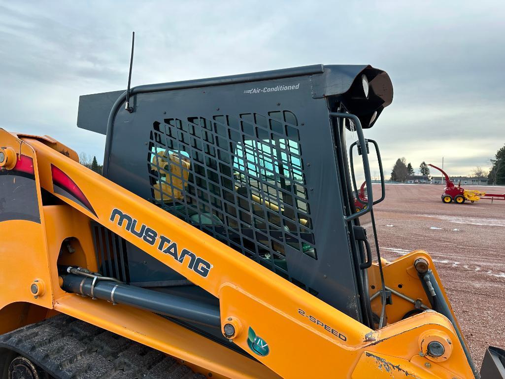 2015 Mustang 2500RT track skid steer, cab w/AC, 12 1/2" rubber tracks, high flow aux hyds, Power