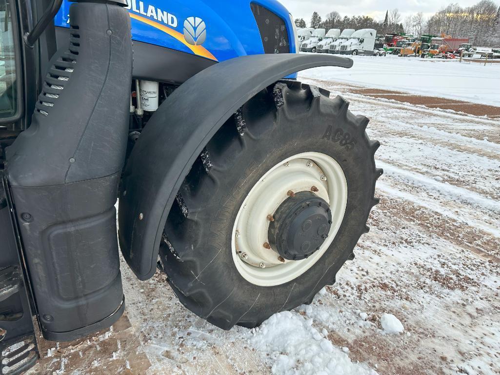 2015 New Holland T6.140 tractor, CHA, MFD, 460/85R38 rear tires, powershift trans, bar axle, 3-hyds,