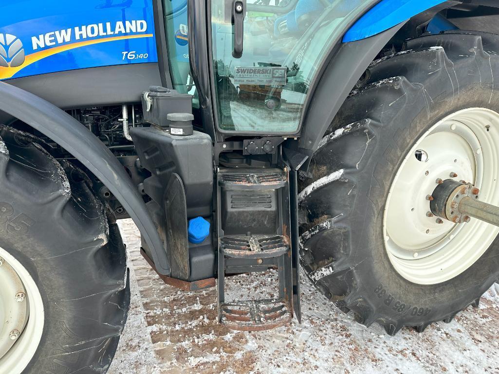 2015 New Holland T6.140 tractor, CHA, MFD, 460/85R38 rear tires, powershift trans, bar axle, 3-hyds,