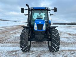 2015 New Holland T6.140 tractor, CHA, MFD, 460/85R38 rear tires, powershift trans, bar axle, 3-hyds,