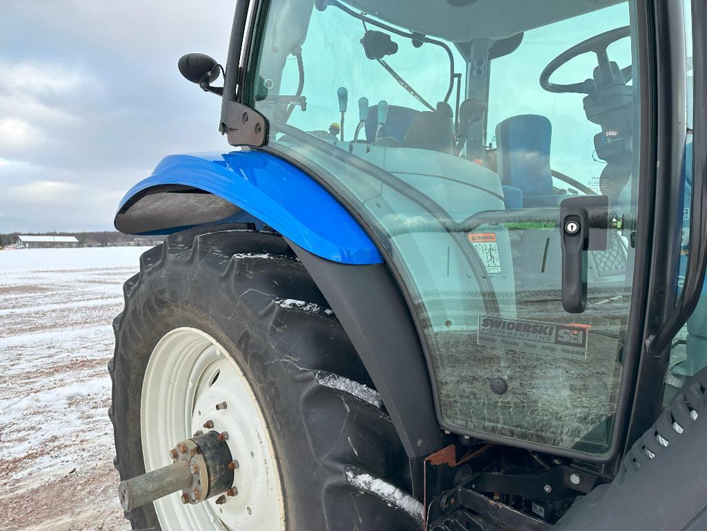 2015 New Holland T6.140 tractor, CHA, MFD, 460/85R38 rear tires, powershift trans, bar axle, 3-hyds,