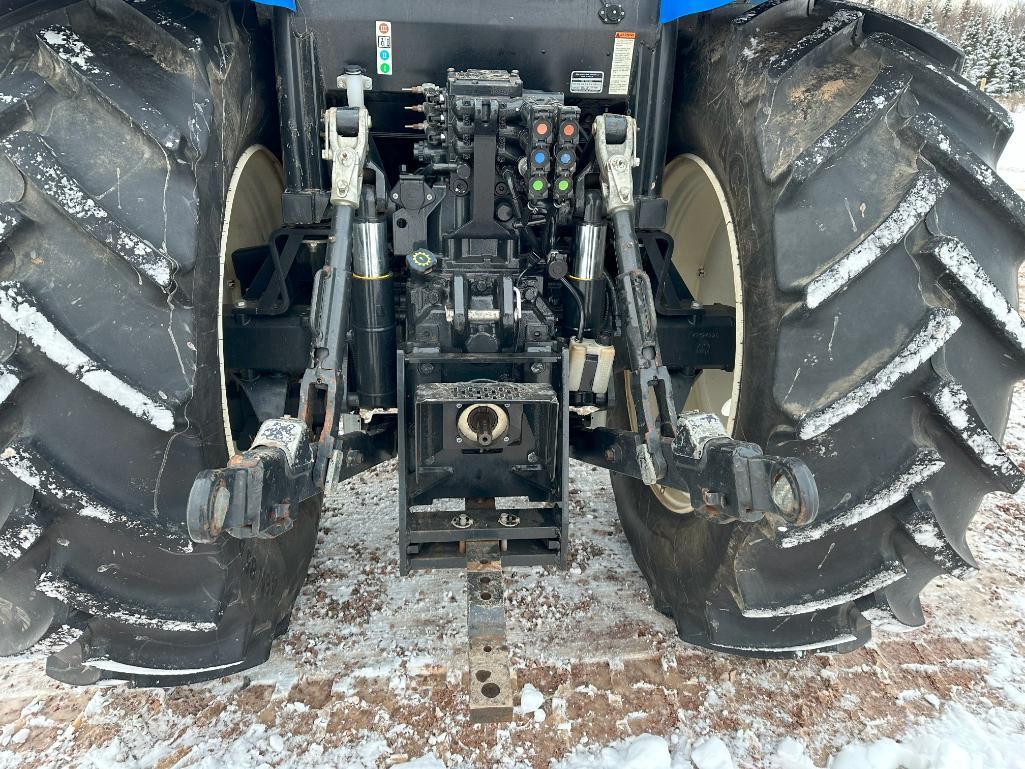 2015 New Holland T6.140 tractor, CHA, MFD, 460/85R38 rear tires, powershift trans, bar axle, 3-hyds,