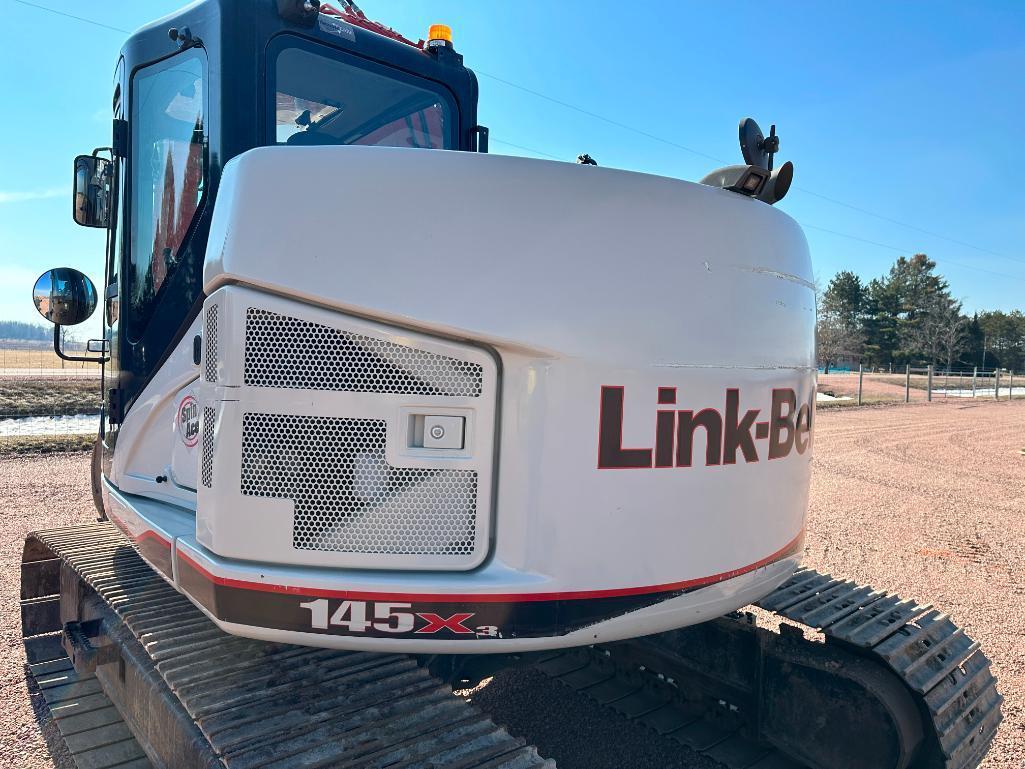 2017 Link Belt 145X3 Spin Ace excavator, cab w/AC, 23 1/2 " track pads, Isuzu diesel engine, 40" &