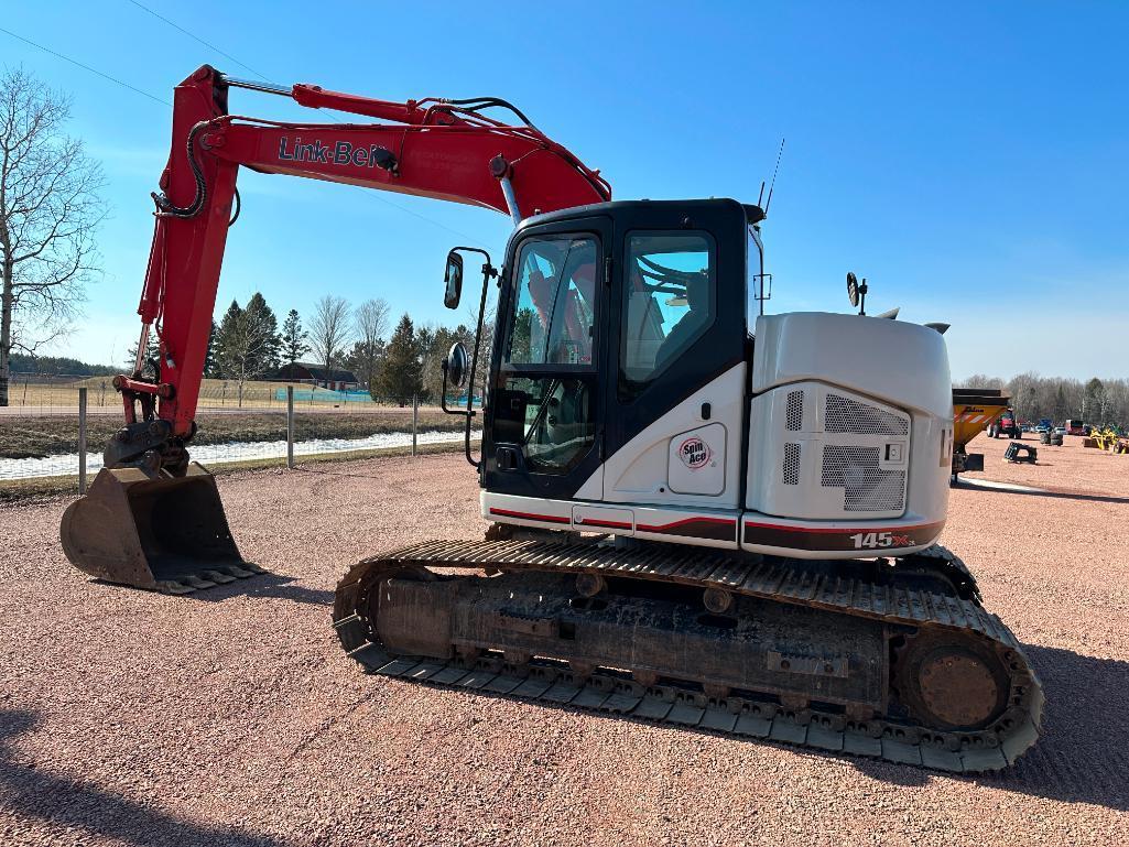 2017 Link Belt 145X3 Spin Ace excavator, cab w/AC, 23 1/2 " track pads, Isuzu diesel engine, 40" &