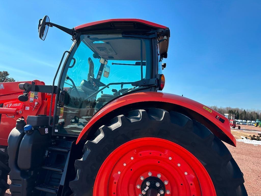 2019 Kubota M7-152 tractor, CHA, MFD, Kubota LM2605 loader, 480/70R46 rear tires, powershift trans,